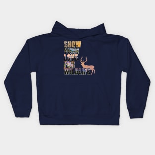 Show your love for wildlife Kids Hoodie